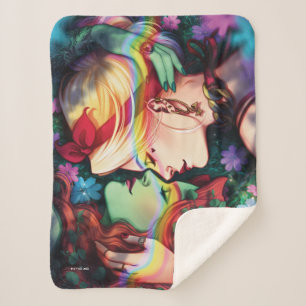 Manta Sherpa Cubierta de cómic de marfil y marfil para DC Pride