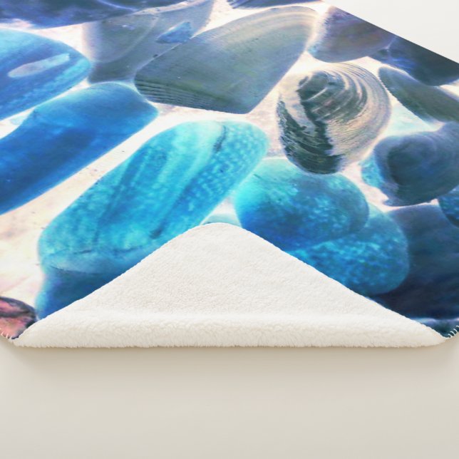 Manta Sherpa Cubierta de ostión marina, los colores cambiados d (3/4)