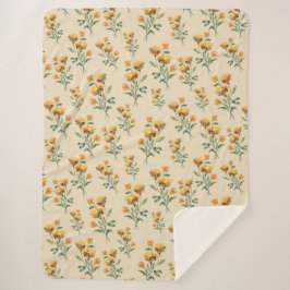 Manta Sherpa Cubierta Marigold Vertical Sherpa