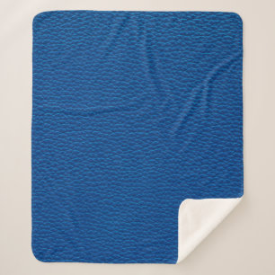 Manta Sherpa cuero azul de fondo de textura de cuero, azul,text