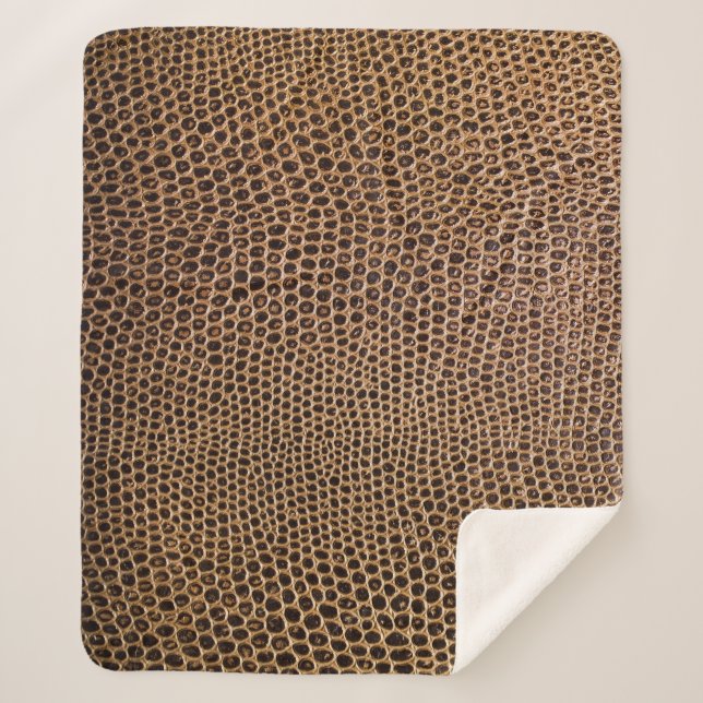 Manta Sherpa Cuero oscuro: fondo elegante y simple (Anverso)