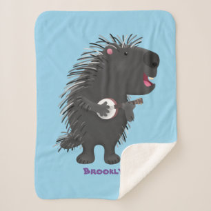 Manta Sherpa Cuidada y divertida jugada del personalizado del b