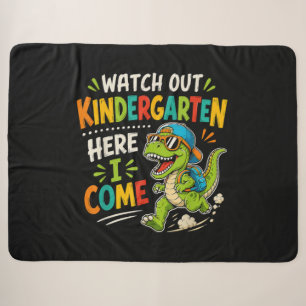 Manta Sherpa Cuidado jardín de infancia aquí vengo Dino