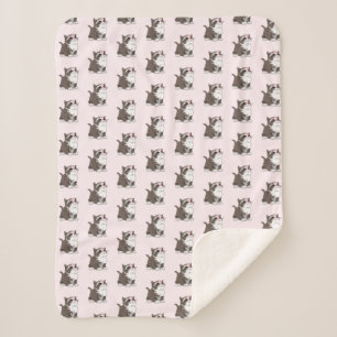 Manta Sherpa Cuidados Gatos Rosa Bebé Sherpa Blanket - Personal