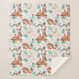 Manta Sherpa Cuidados grilleros de bosque Sherpa Blanket