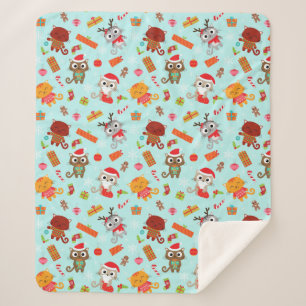 Manta Sherpa Cuidados Navidades Gats Sherpa Blanket