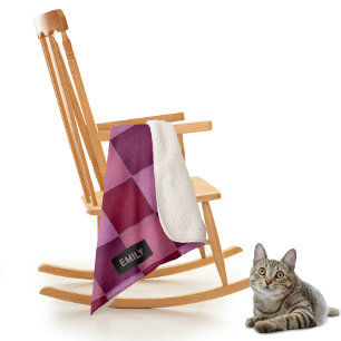 Manta Sherpa Cuillado Floral Patchwork - Rosas Shades - tu nomb