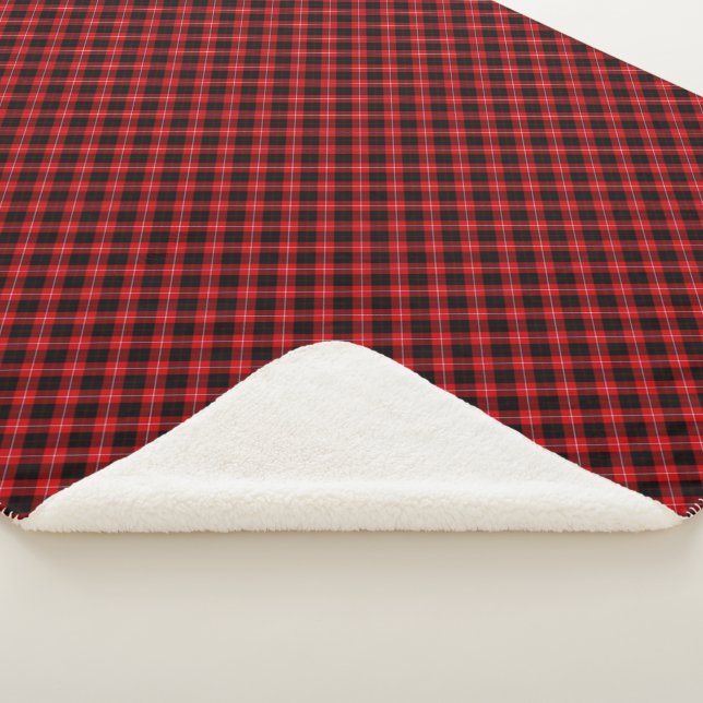 Manta Sherpa Cunningham Tartan Red Black Plaid (3/4)
