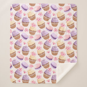 Manta Sherpa Cupcakes Sherpa Blanket