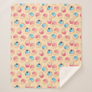 Manta Sherpa Cupcakes Sherpa Blanket