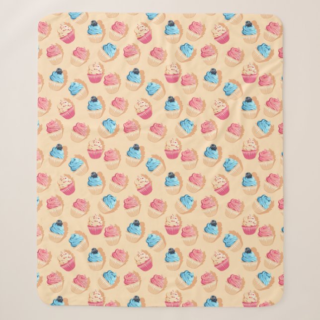 Manta Sherpa Cupcakes Sherpa Blanket (Anverso)