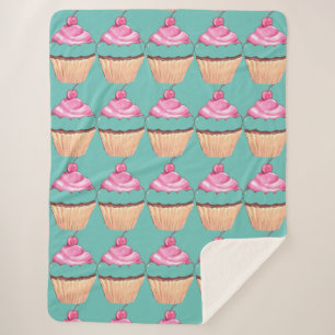 Manta Sherpa cupcakes Sherpa Blanket