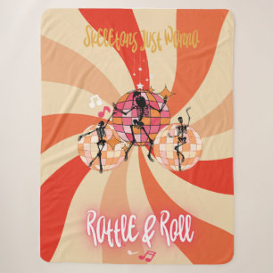 Manta Sherpa Curiosos esqueletos solo quieren rattle&Roll