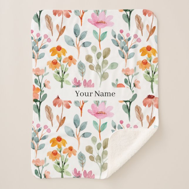 Manta Sherpa Custom Cozy Sherpa Blanket (Anverso)