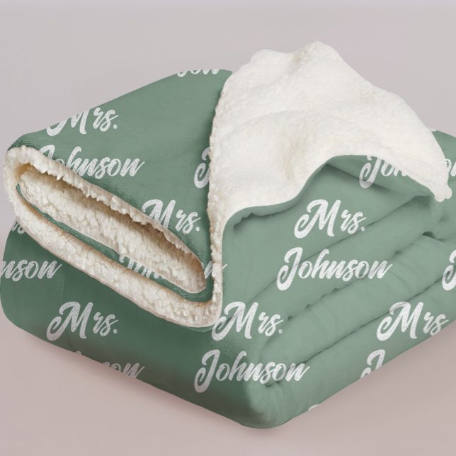 Manta Sherpa Custom Mr & Mrs Newlywed Blanket for Bride & Groom (personalized newlywed blanket gift for couple, custom mr & mrs wedding blanket for bride & groom, )