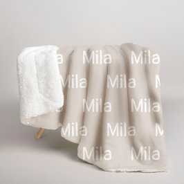 Manta Sherpa Custom Name Cozy Blanket for Mom-To-Be or Kids