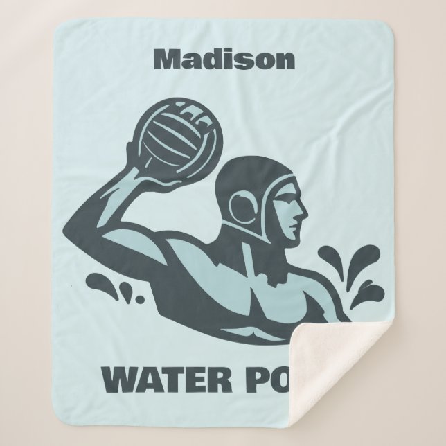 Manta Sherpa Custom Name Water Polo (Anverso)