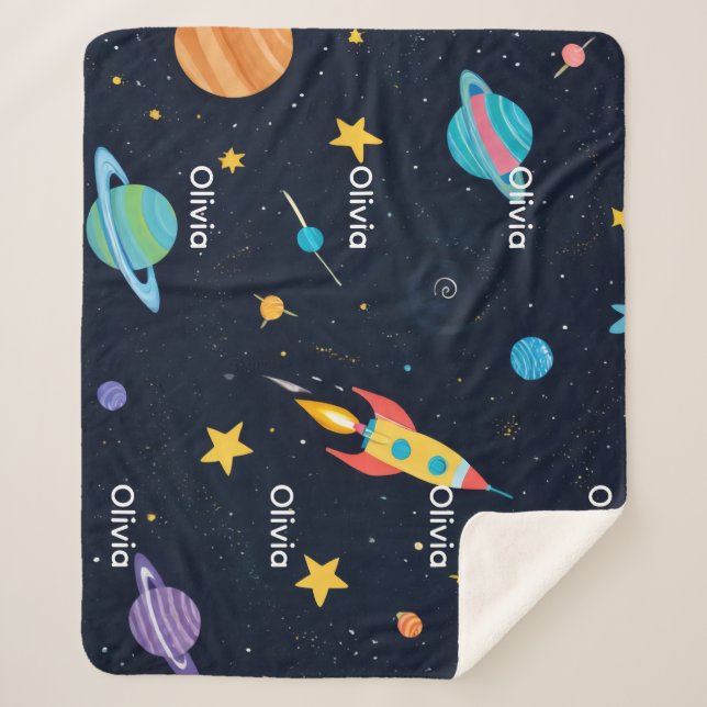 Manta Sherpa Custom Sherpa Blanket – Add Your Name (Anverso)