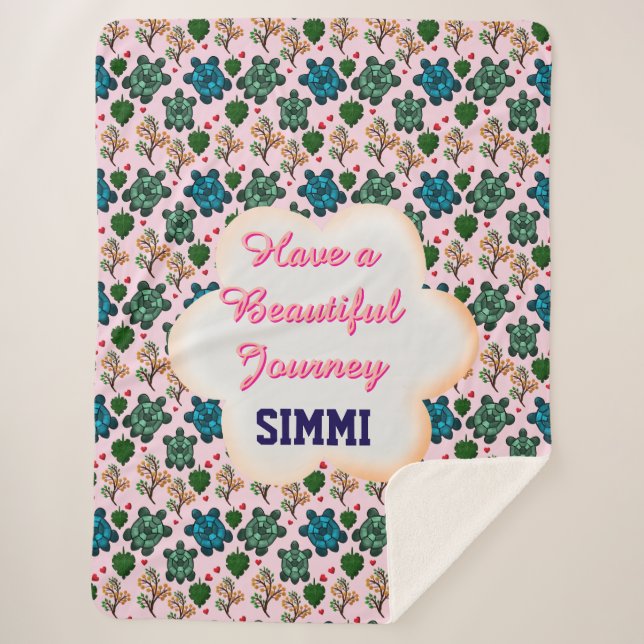 Manta Sherpa Custom turtle pattern  (Anverso)