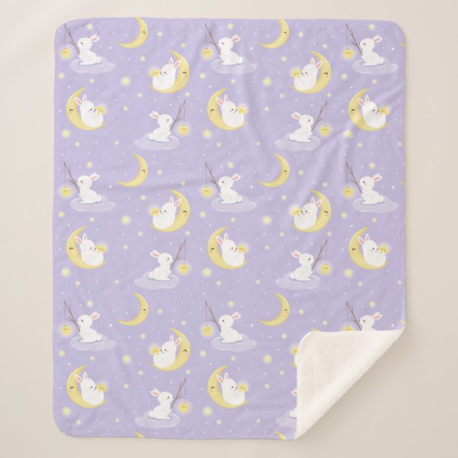 Manta Sherpa Cute Bunnies (Anverso)
