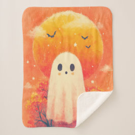 Manta Sherpa Cute Cozy Halloween Blanket