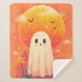 Manta Sherpa Cute Cozy Halloween Blanket