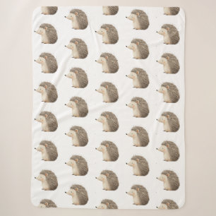 Manta Sherpa Cute Hedgehogs