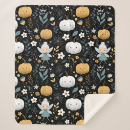 Manta Sherpa Cute Kawaii Halloween Halloween Fairy and Pastel P