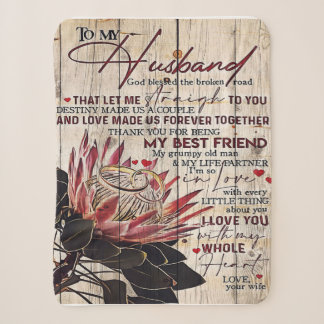 Manta Sherpa Cute Letter To Husband | Cool Design Gift |