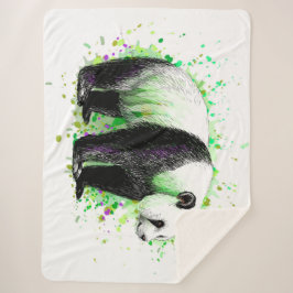 Manta Sherpa Cute Panda Bear