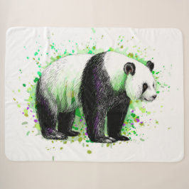 Manta Sherpa Cute Panda Bear