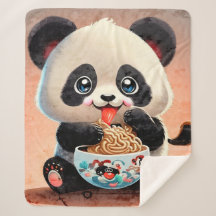 Cute Panda comiendo Ramen