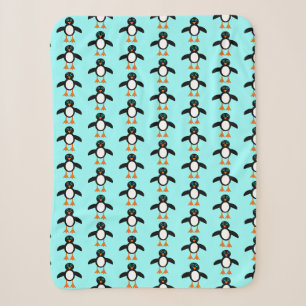 Manta Sherpa Cute pingüino Sherpa Blanket