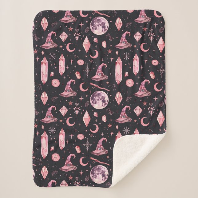 Manta Sherpa Cute Pink Witchen (Anverso)