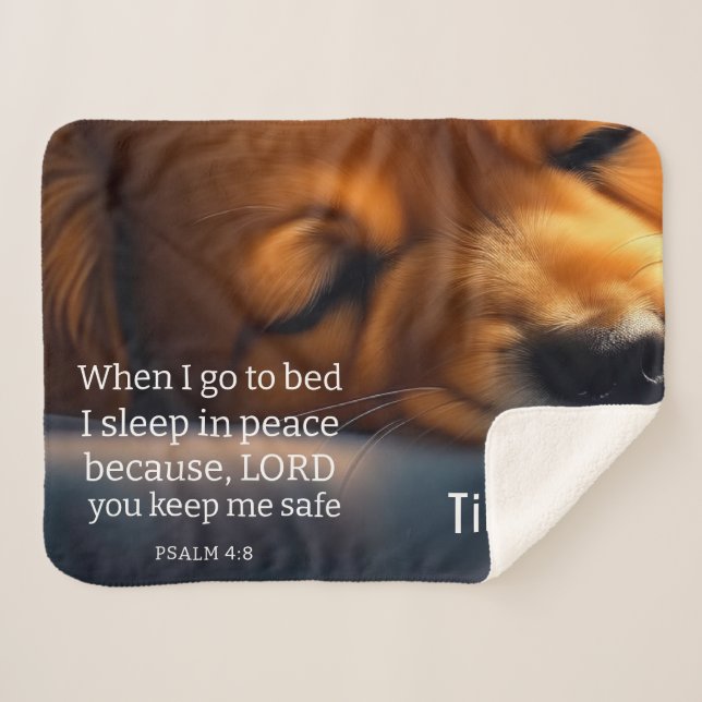 Manta Sherpa Cute Scripting Puppy (Anverso (horizontal))