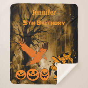 Manta Sherpa Cute Wandering Little Witch Jack Cobwebs Cumpleaño