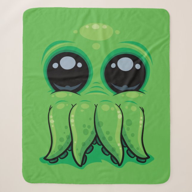 Manta Sherpa Cutethulhu Cute Cthulhu Face (Anverso)