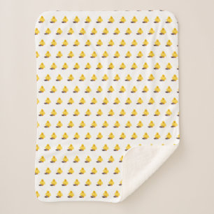 Manta Sherpa Cuto pato amarillo
