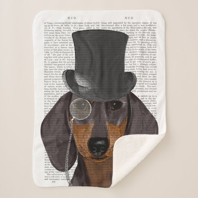 Manta Sherpa Dachshund, hebilla formal y Gorra (Anverso)