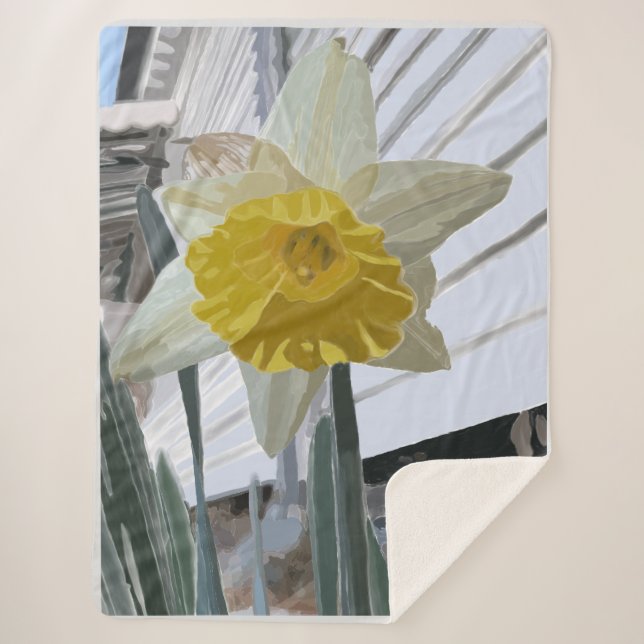 Manta Sherpa Daffodil Sherpa Grande Blanket (Anverso)