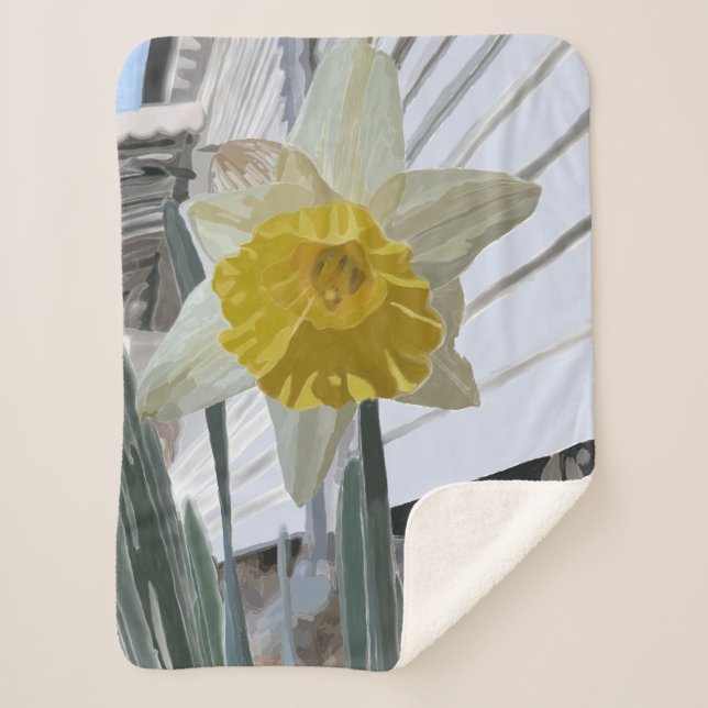 Manta Sherpa Daffodil Small Sherpa Blanket (Anverso)