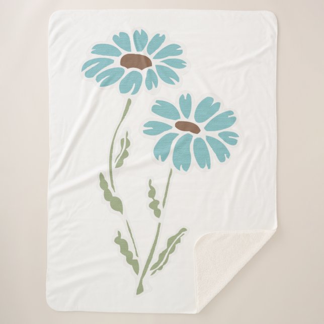 Manta Sherpa Daisies (Anverso)