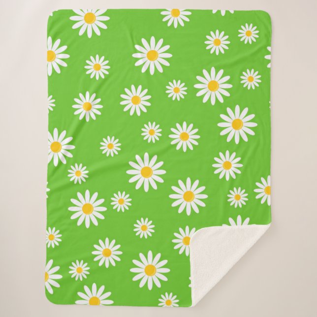 Manta Sherpa Daisies (Anverso)