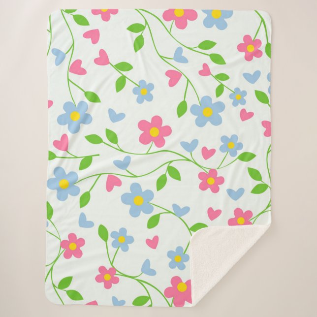 Manta Sherpa Daisies (Anverso)