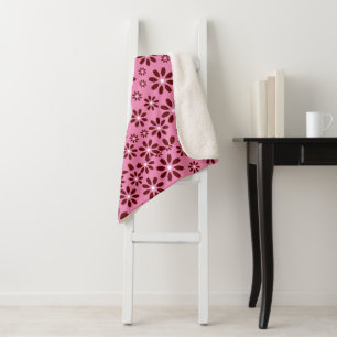 Manta Sherpa Daisies Simple Elegante Moderno