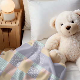 Manta Sherpa Daisy Dream Pastel Patchwork