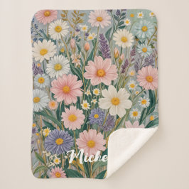 Manta Sherpa Daisy Dreamscape Personalizado