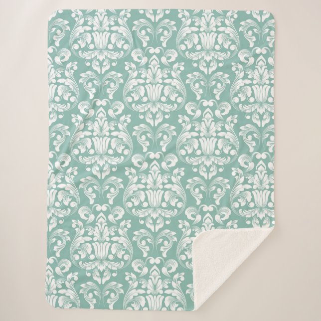 Manta Sherpa Damasco (Anverso)