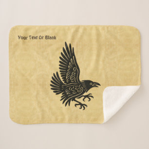 Manta Sherpa Dancing Norse Raven