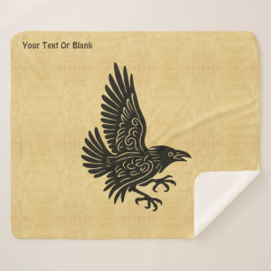 Manta Sherpa Dancing Norse Raven